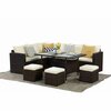 Moootto 7-Pieces PE Rattan Wicker Patio Dining Sectional Cusions Sofa Set TBZOKX-016BNHY